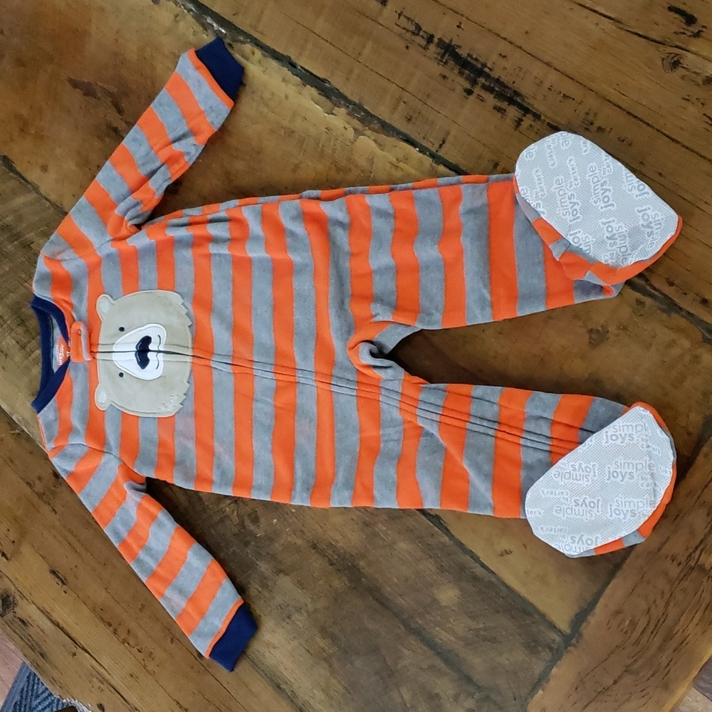 CARTER'S BOYS 3T 1-PIECE FLEECE FOOTIE